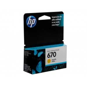 CARTUCHO HP 670 TINTA AMARILLO