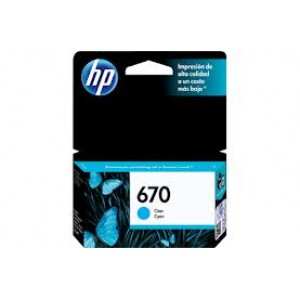 CARTUCHO HP 670 TINTA CIAN