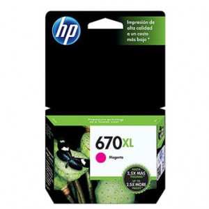 CARTUCHO HP 670XL TINTA MAGENTA ALTO RENDIMIENTO